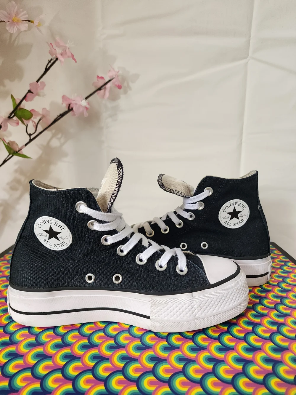 Converse All Star Lift Platform High Top - Black 560845F - Size 5 - Picture 6 of 11